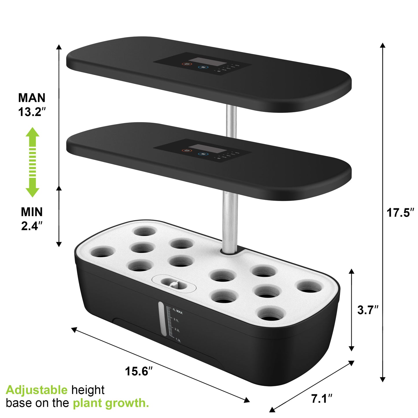 QROOT Plus - 12 pod Family Hydroponic Garden