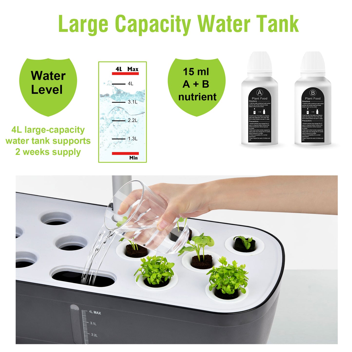 QROOT Plus - 12 pod Family Hydroponic Garden