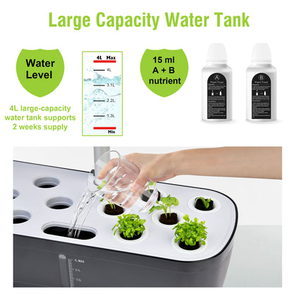 QROOT Plus - 12 pod Family Hydroponic Garden