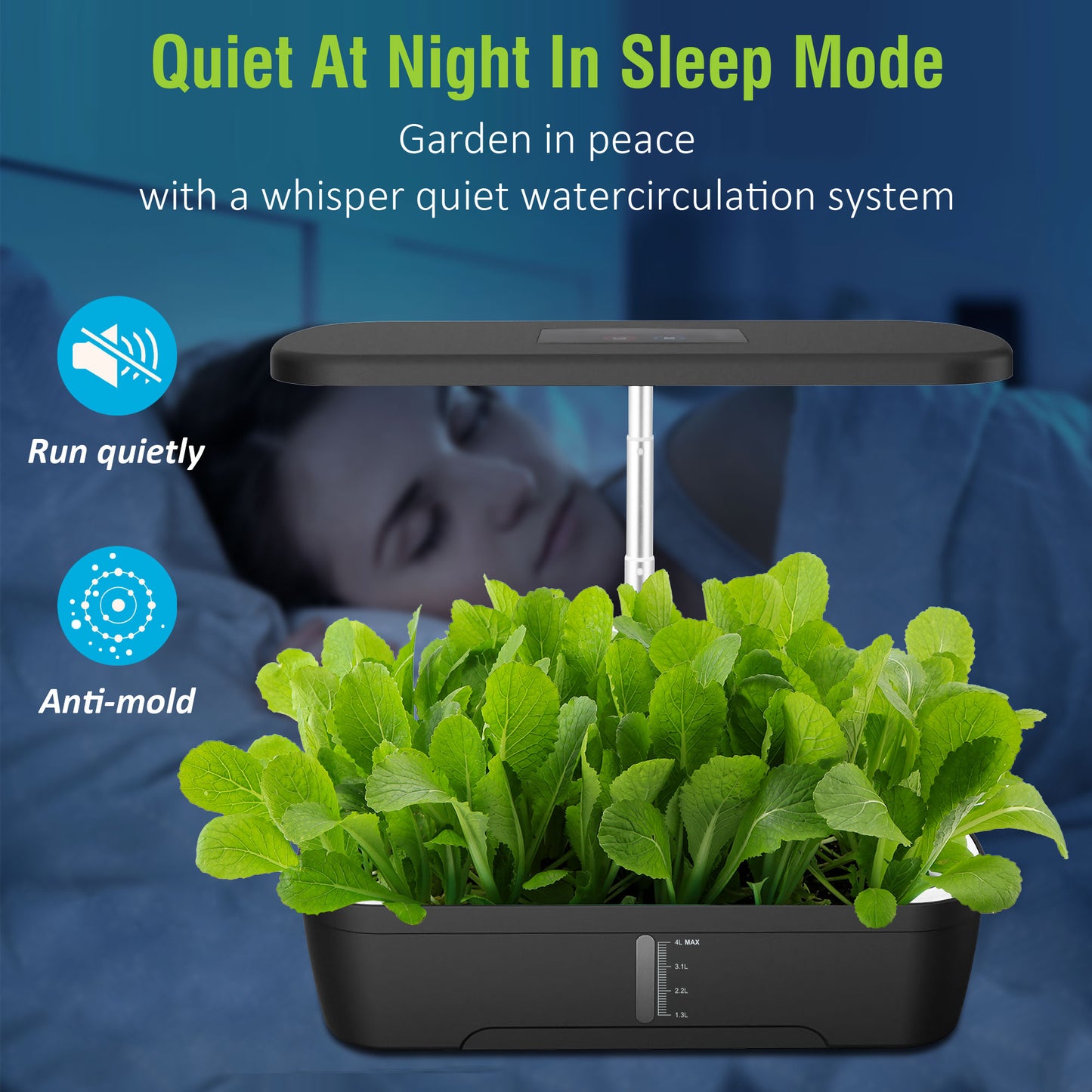 QROOT Plus - 12 pod Family Hydroponic Garden