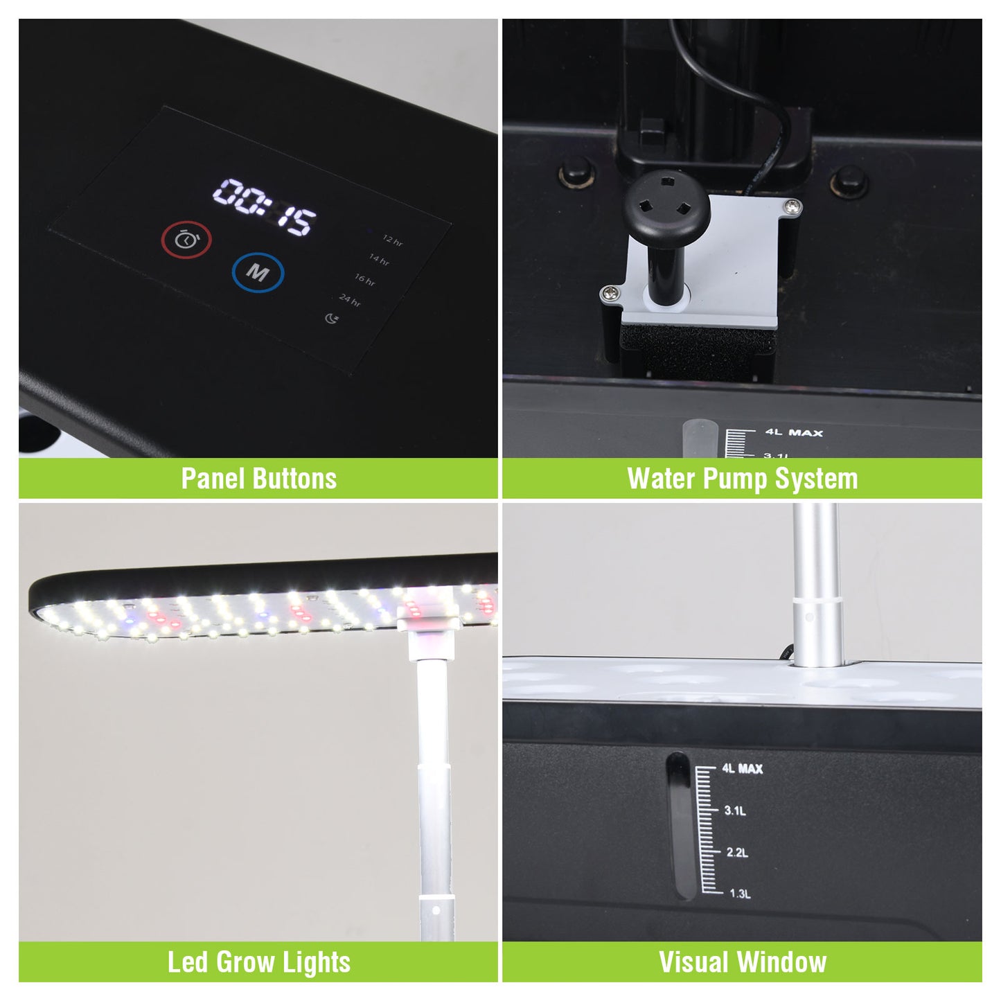QROOT Plus - 12 pod Family Hydroponic Garden